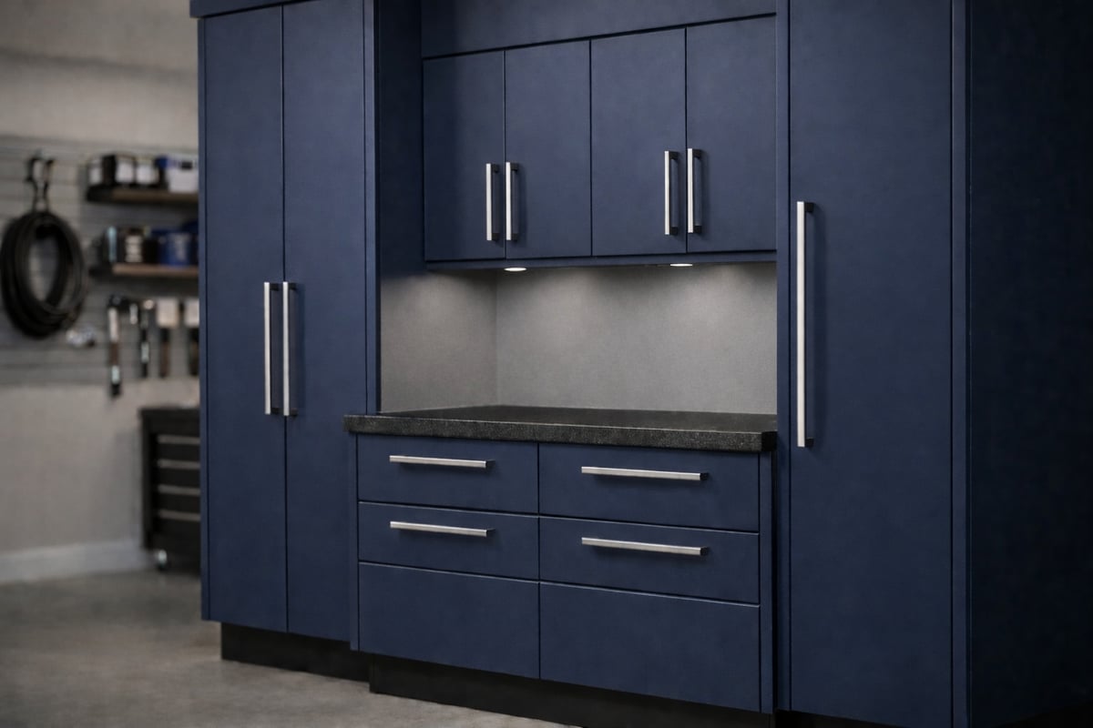 Custom Garage Cabinets Close Up-4