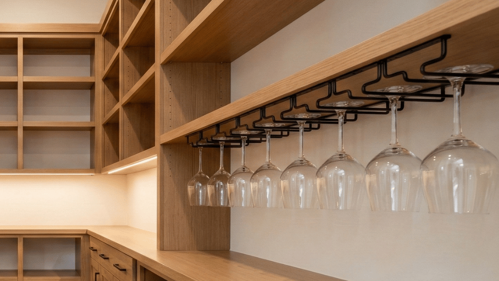 Glass Racks - Custom Pantries