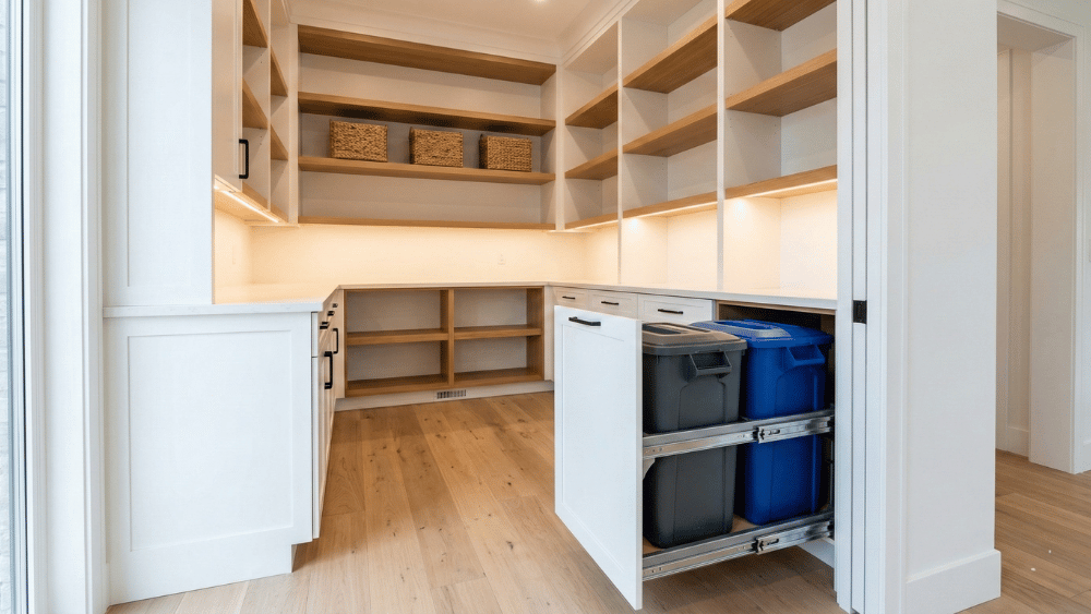 Trash _ Recycle Pull Out - Custom Pantries