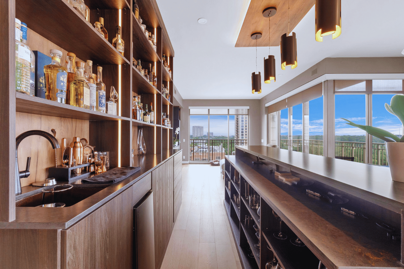 Built in storage and display systems that add function and character to any room.