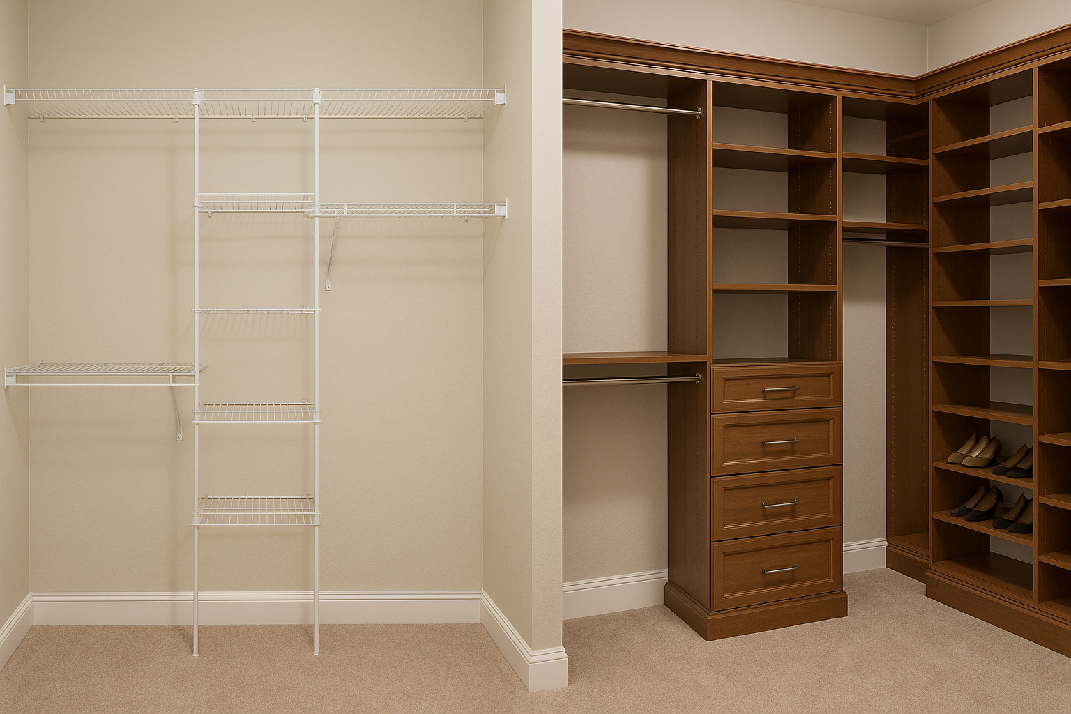 Custom Closets vs DIY: What Are You Really Paying For?